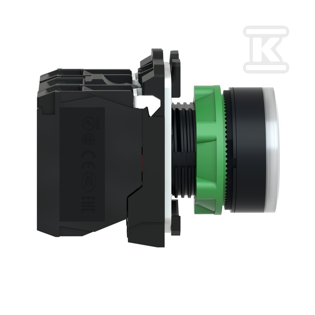Przycisk płaski biały LED 230-240V - XB5AW31M5